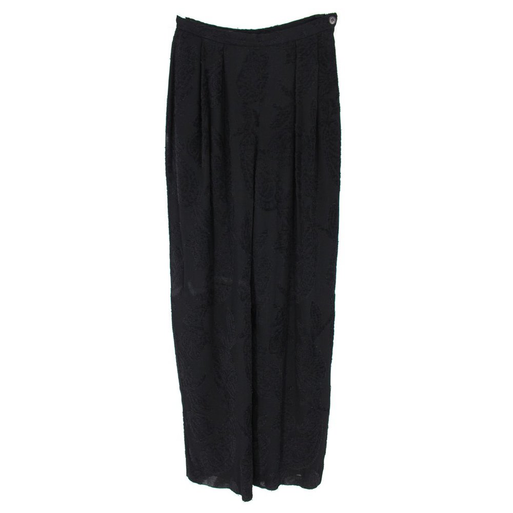 Giorgio Armani Floral Wide Leg Hight Rise Pants 44 - Picture 1 of 5